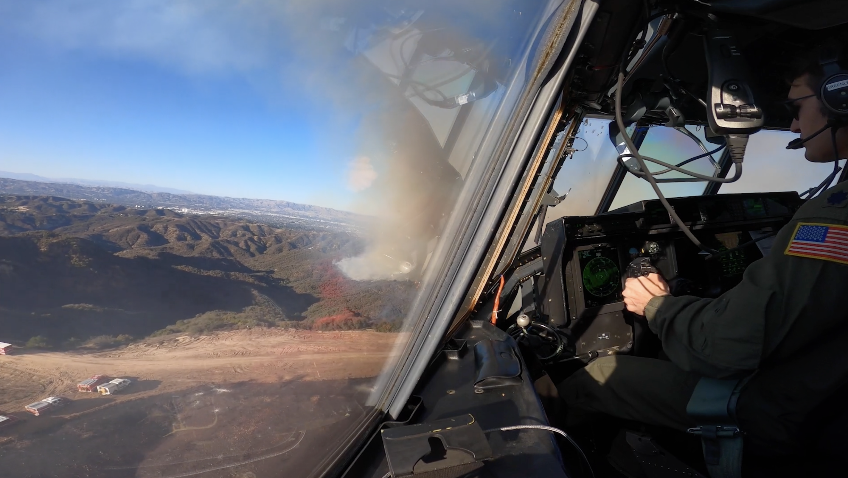 VIDEO: Watch an Air Force C-130 Crew Fly Low to Fight LA Fire